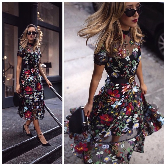 Anthropologie Dresses & Skirts - Anthropologie Vone Janine Embroidered Floral Dress